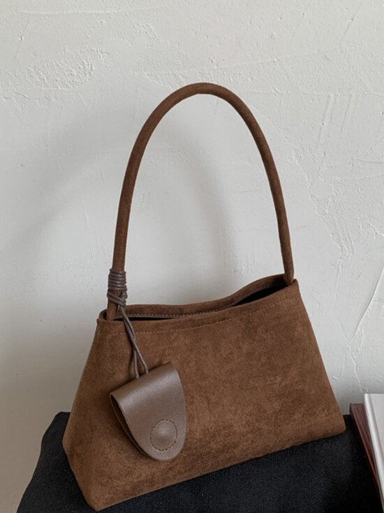 Handbags - Minimalist Hobo Shoulder Bag | Everyday Faux Leather Tote